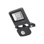 Ledvance LED Breedstraler Endura Zwart 10W 800lm 100D - 830 Warm Wit | IP44 - Bewegings- en lichtsensor - Symmetrisch