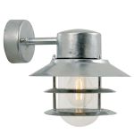 Nordlux Blokhus Wandlamp Staal en Glas Grijs | IP54 - Geschikt voor E27