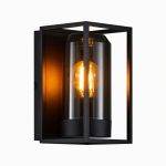 Nordlux Griffin Wandlamp Aluminium Zwart | Geschikt voor E27