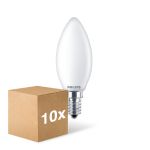 Voordeelpak 10x Philips Corepro LED Kaars E14 Mat 6.5W 806lm - 840 Koel Wit | Vervangt 60W