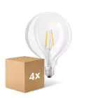 Voordeelpak 4x Osram SuperStar LED E27 Globe 125mm Filament Helder 7W 806lm - 822-827 Dim To Warm | Dimbaar - Vervangt 60W
